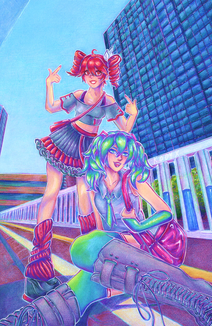 Hatsune Miku and Kasane Teto